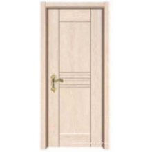 Puerta de entrada de madera sólida del diseño simple de la venta caliente